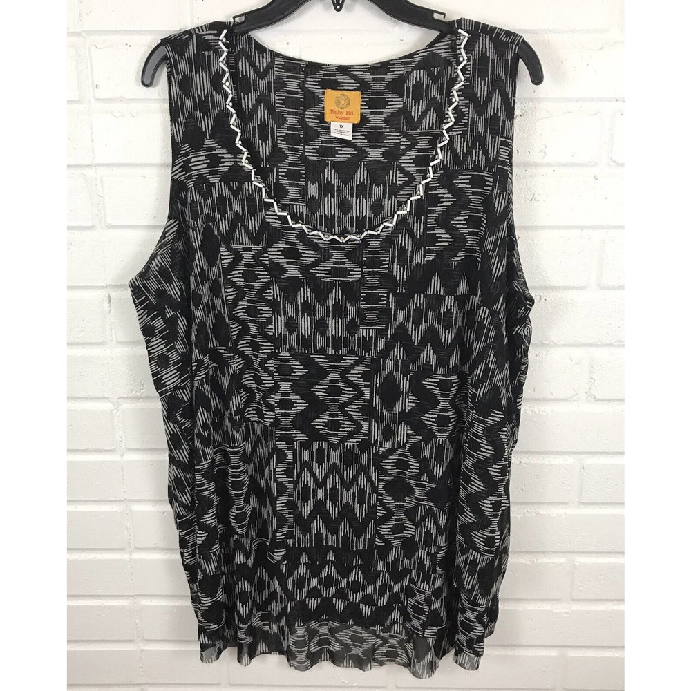 Ruby Rd. Semi Sheer Layered Top